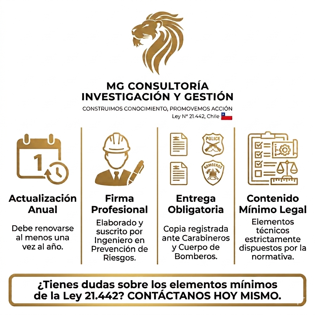 Planes de Emergencia y Evacuación Ley N° 21.442